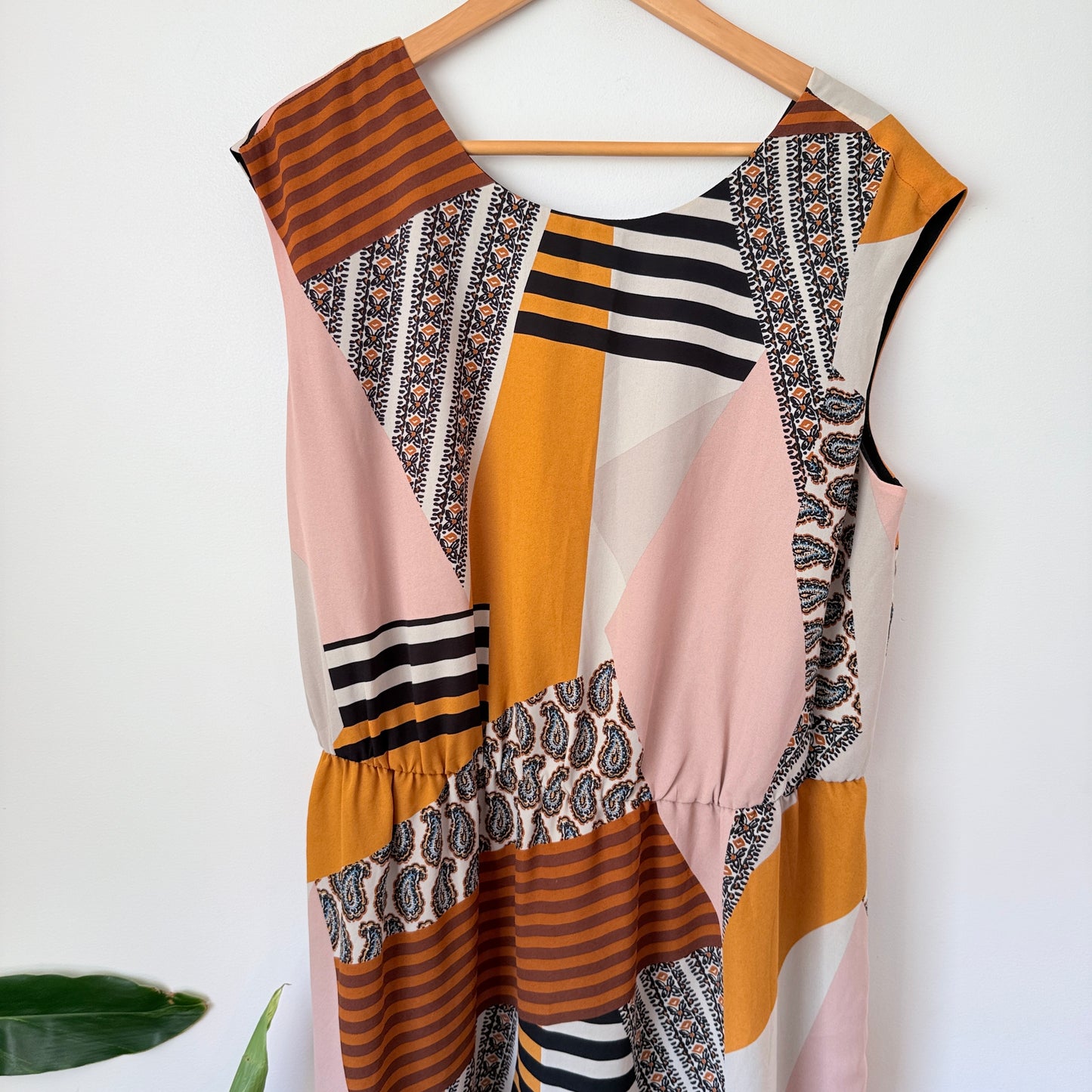 Next Tall Size 16 Sleeveless Abstract Print Dress