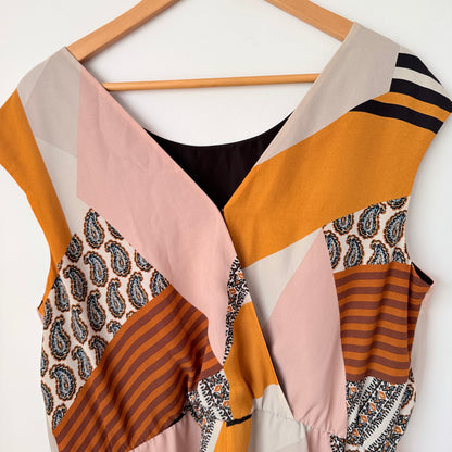 Next Tall Size 16 Sleeveless Abstract Print Dress
