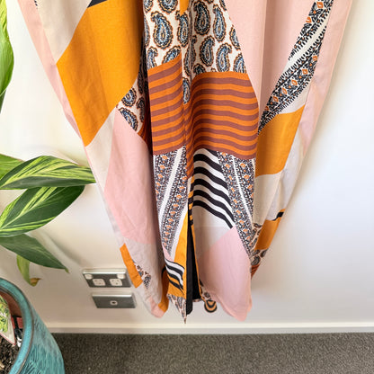 Next Tall Size 16 Sleeveless Abstract Print Dress