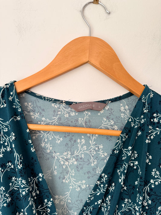 Jacqui.E Size L Faux Wrap-Style Dress