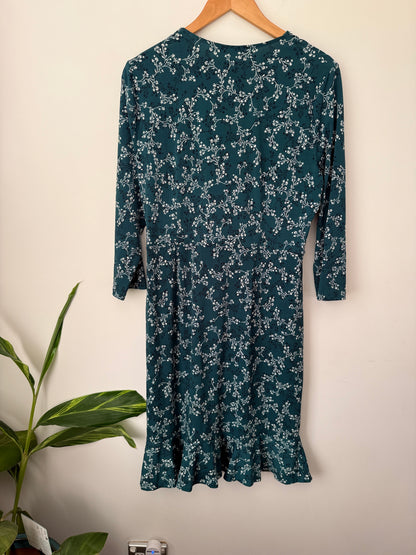 Jacqui.E Size L Faux Wrap-Style Dress