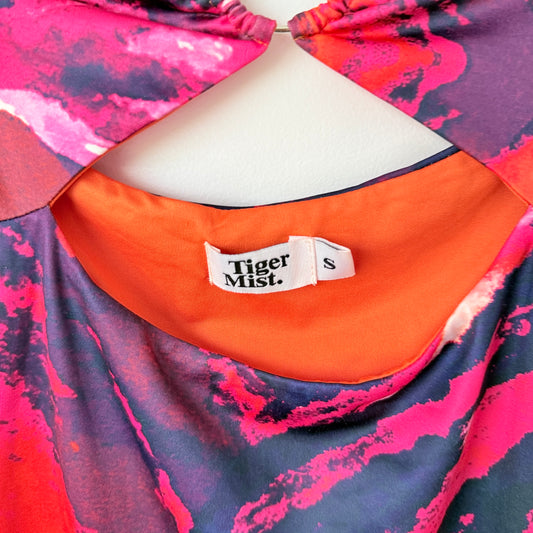 Tiger Mist Size S Multicolor Printed Strapless Mini Dress