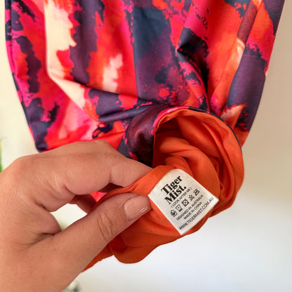 Tiger Mist Size S Multicolor Printed Strapless Mini Dress