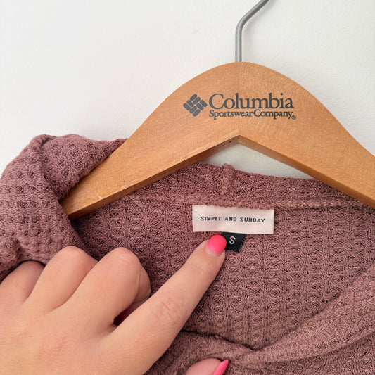 Simple and Sunday Size S Hooded Pullover