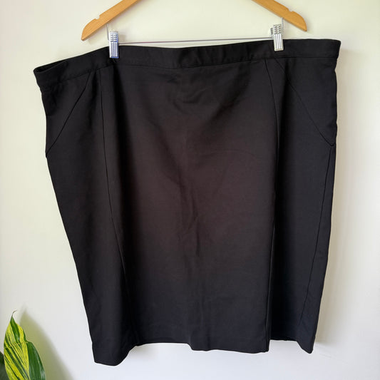 Whos Henri Size 4X Black Pencil Skirt