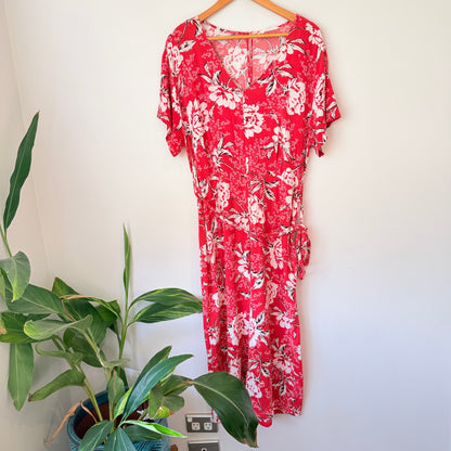 Zest U/Arm to U/Arm 46cm Floral Print Wrap Jumpsuit