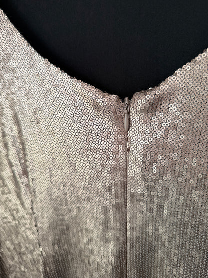 Kardashian Kollection Size L | Long-Sleeve Sequinned Mini Dress