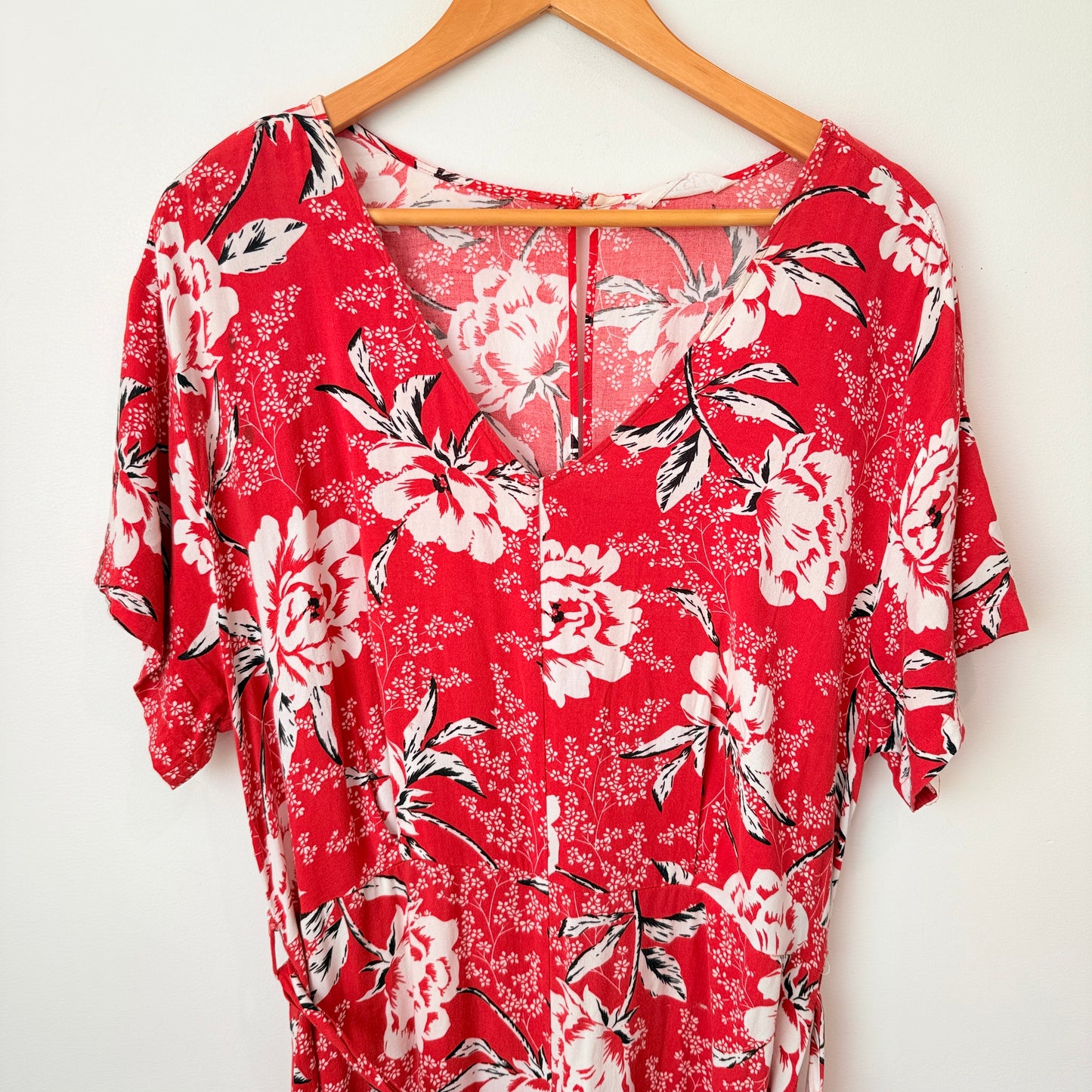 Zest U/Arm to U/Arm 46cm Floral Print Wrap Jumpsuit