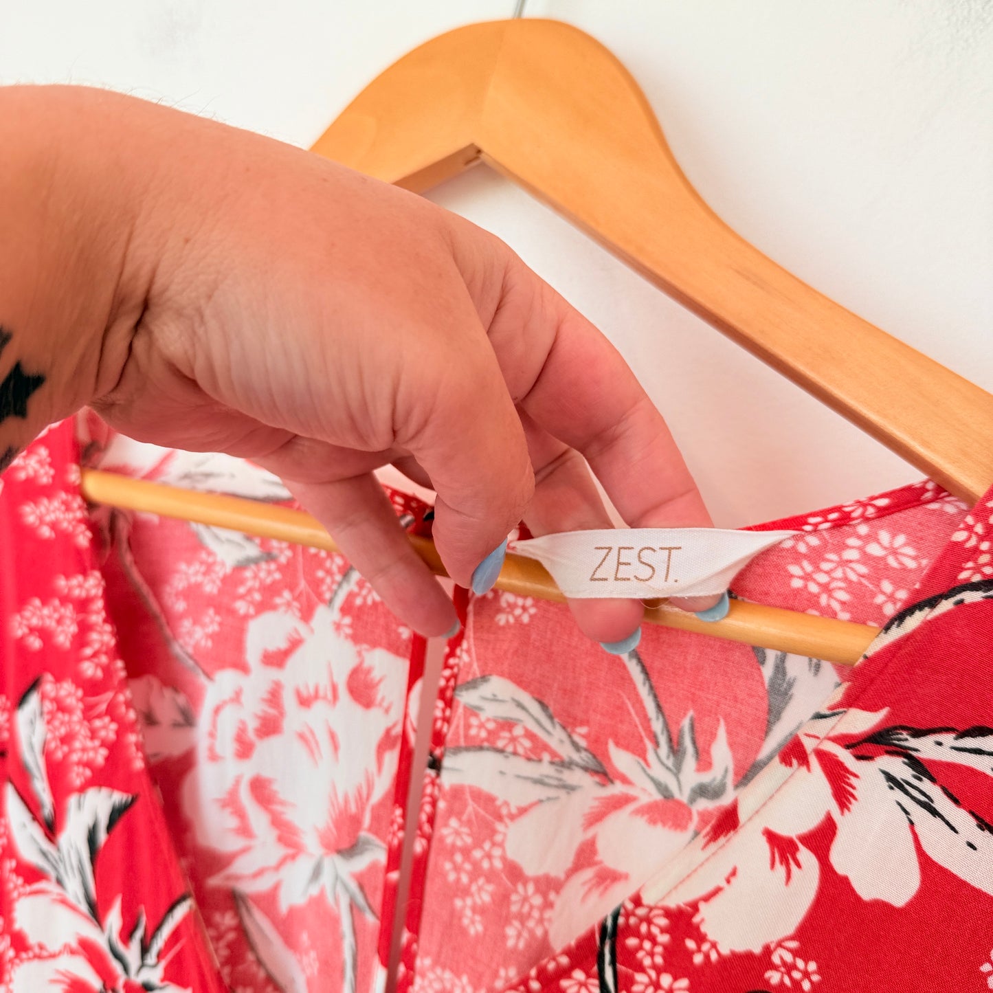 Zest U/Arm to U/Arm 46cm Floral Print Wrap Jumpsuit