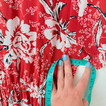 Zest U/Arm to U/Arm 46cm Floral Print Wrap Jumpsuit