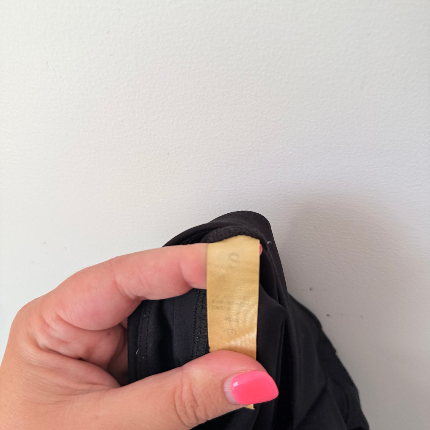 Unknown Size S Waist 54cm Cross Back Black High-Rise Jogger Pants