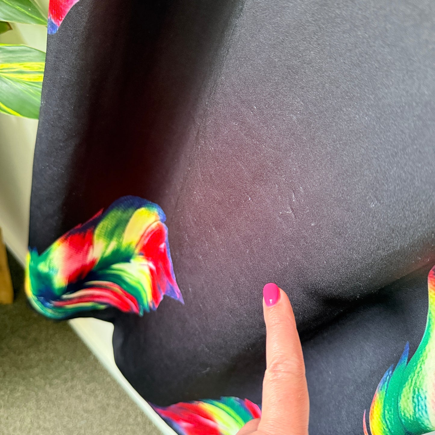 Q&F Off-Shoulder Tropical Maxi Dress Black/Multi - 4XL