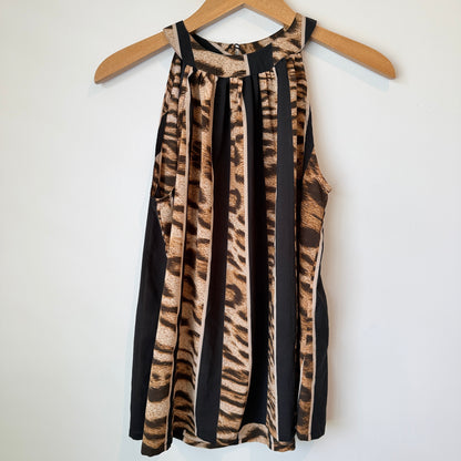 Fosh Size XL Animal Print Sleeveless Tunic