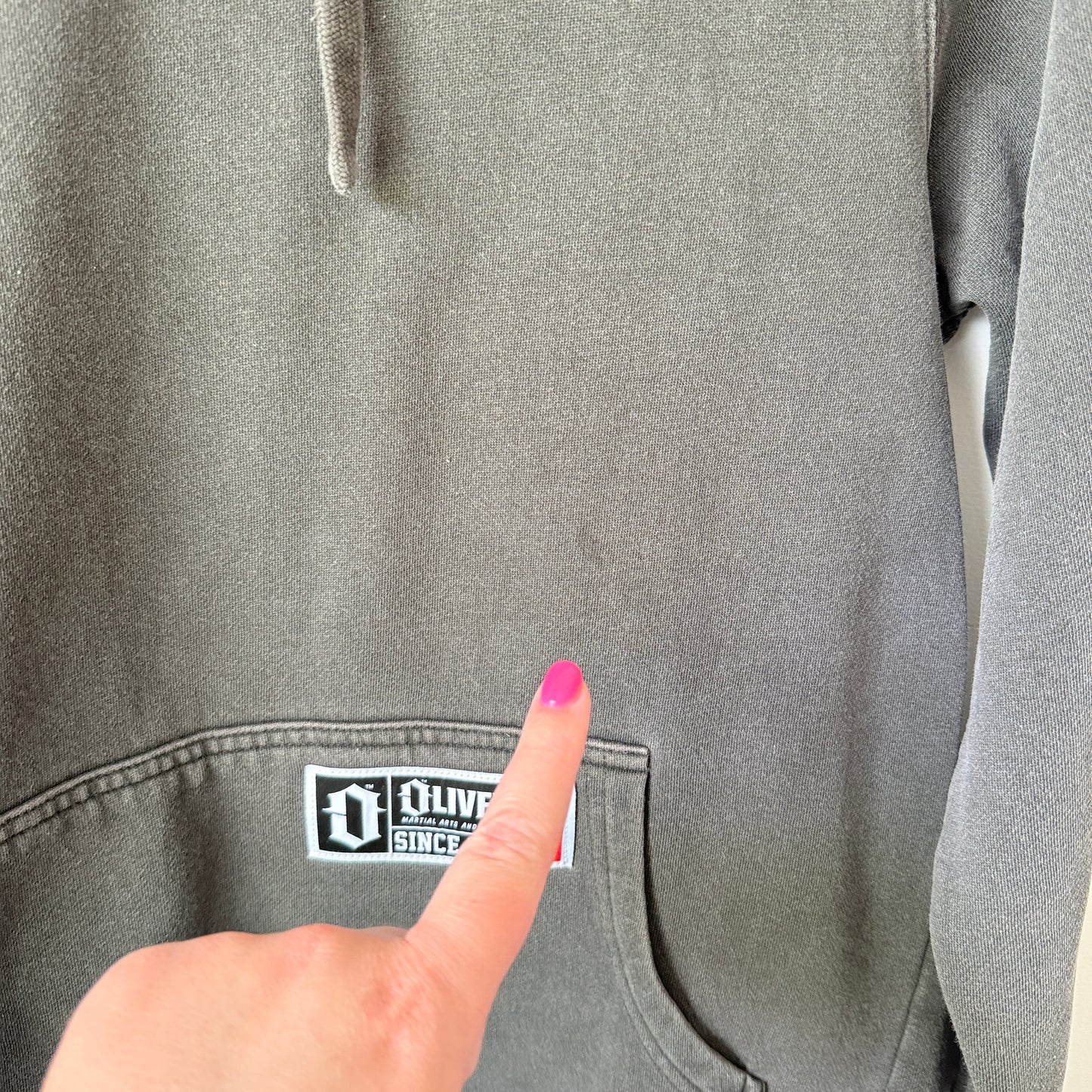 AS Colour Faded Oliver MMA Hoodie Washed Grey - S