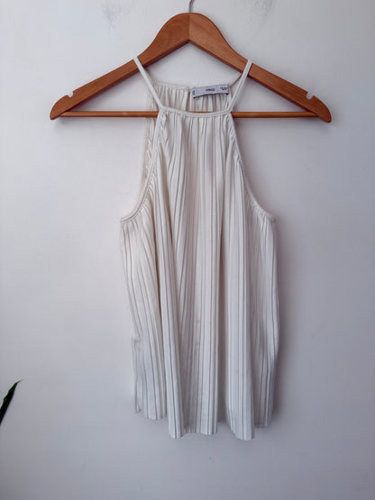MNG Size M Pleated Halter Top