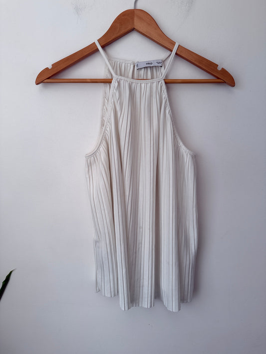 MNG Size M Pleated Halter Top