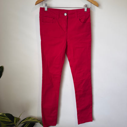 Miss Understood Size 12 Red Skinny Jeans