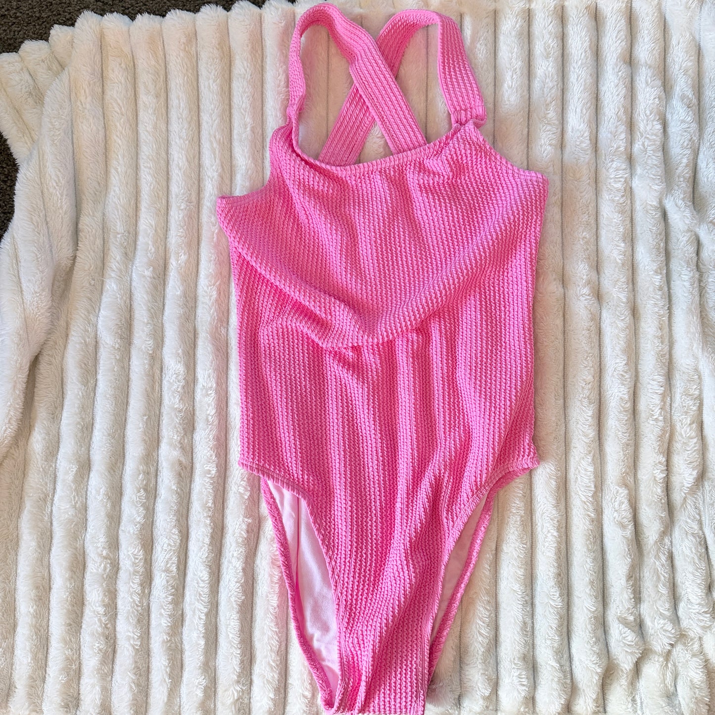 FREE by Cotton On Pink One-Piece Swimsuit – Size 12