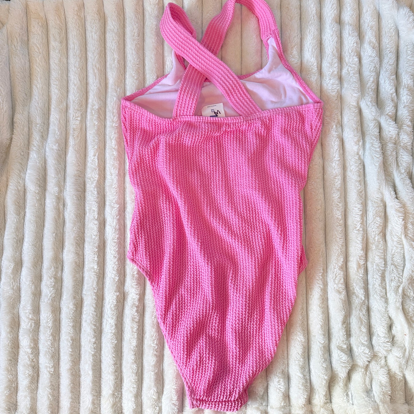 FREE by Cotton On Pink One-Piece Swimsuit – Size 12