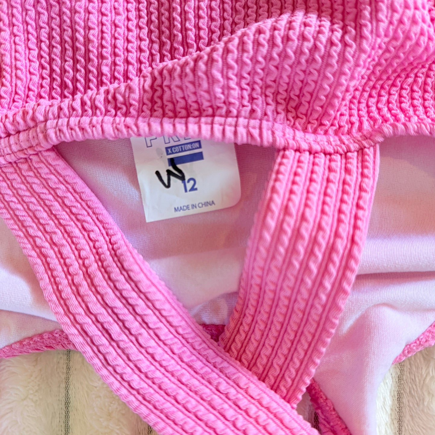 FREE by Cotton On Pink One-Piece Swimsuit – Size 12