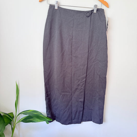 BNWT Suzy (NZ Made) Size 12 (74cm waist) High-Waisted Wrap Pencil Skirt