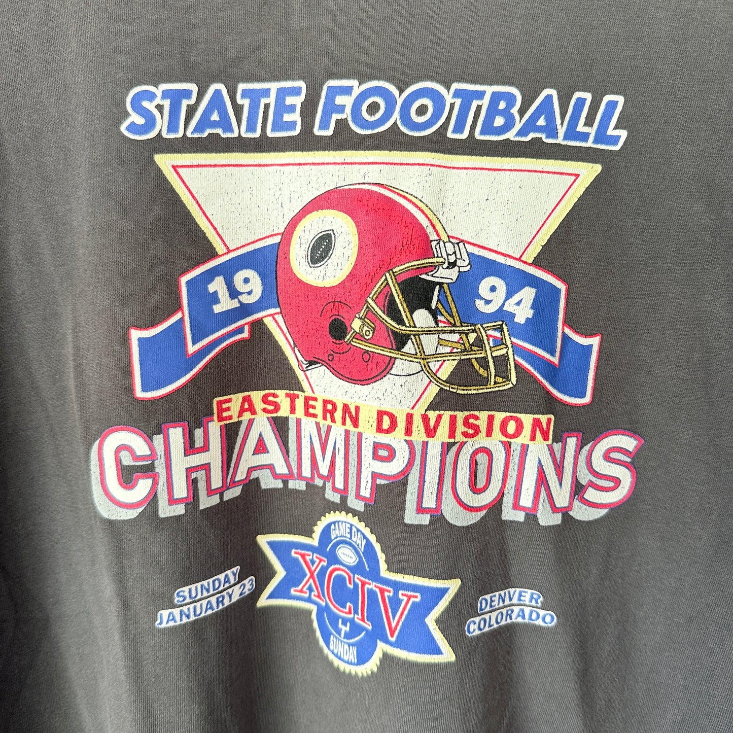 Glassons State Football 1994 Champions T-Shirt Grey - M