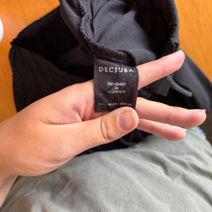 Decjuba D-Luxe Basics Size 6 Drop-Crotch Pants