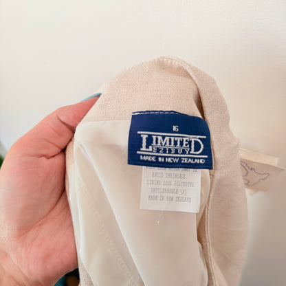Limited EziBuy (NZ Made) Size 16 Linen Blend Skirt