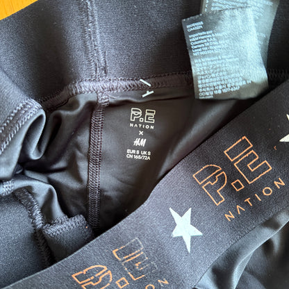 P.E Nation x H & M Size S Black Leggings