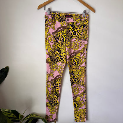 Motel Rocks Size XS Baroque Print Skinny Pants