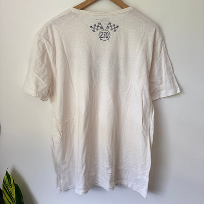Lucky Brand Steve McQueen Collector's Edition T-Shirt in Cream - Size XL