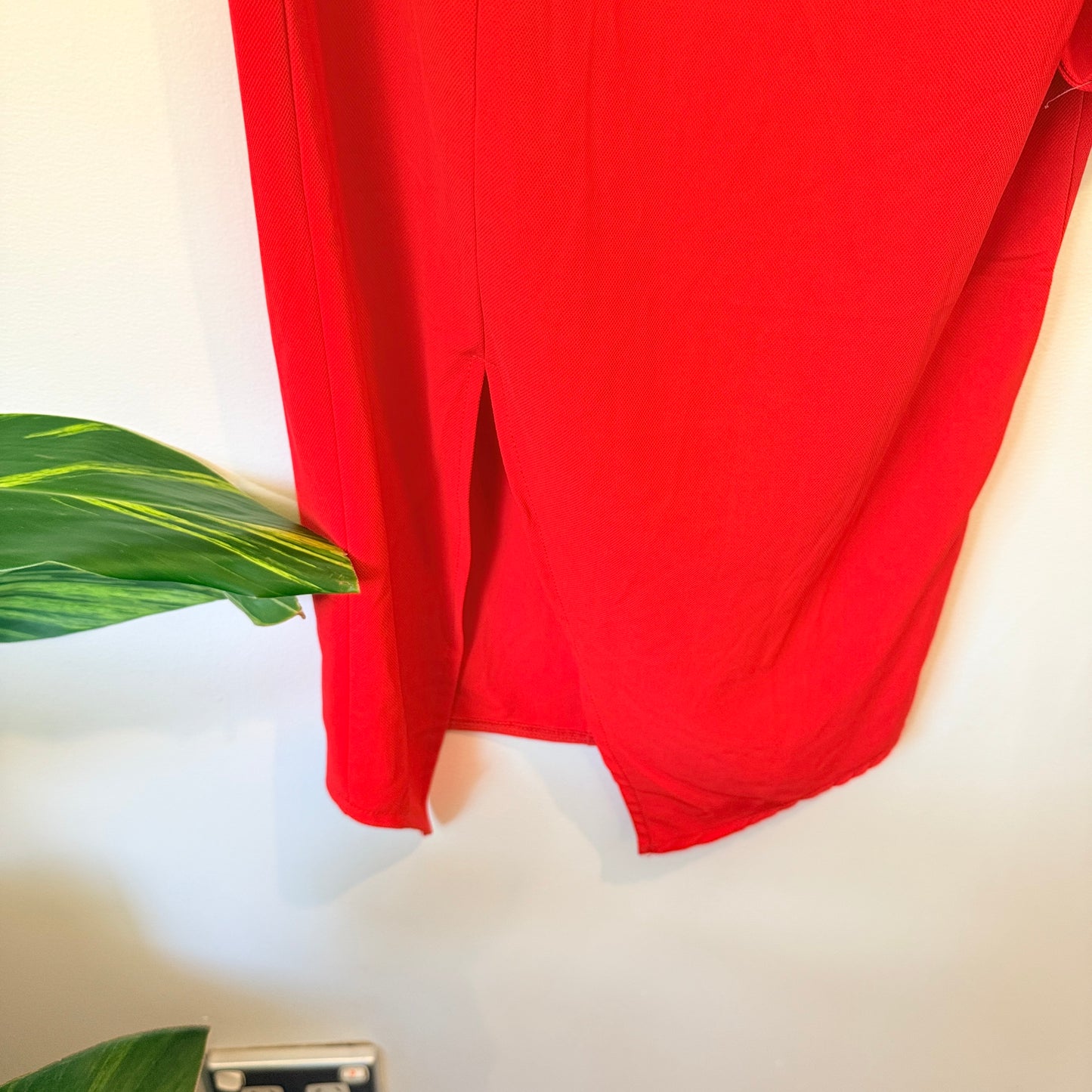 Street Heart Red Strap Midi Dress Side Split Size 8