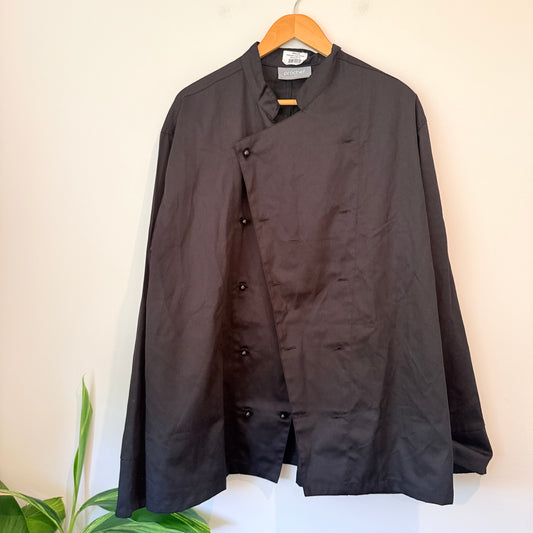 Prochef Black Chef Jacket Double Breasted Long Sleeve Size XL