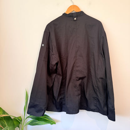 Prochef Black Chef Jacket Double Breasted Long Sleeve Size XL