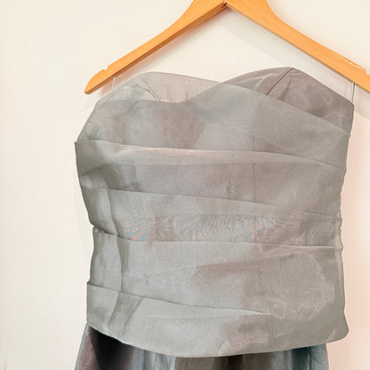 Juo Glamour Size 10 Grey Evening Chiffon 2 Piece Set