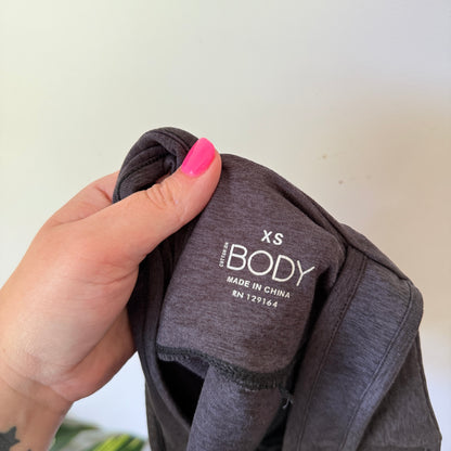 Cotton On Body Size XS Black V-Neck Cross Back Top