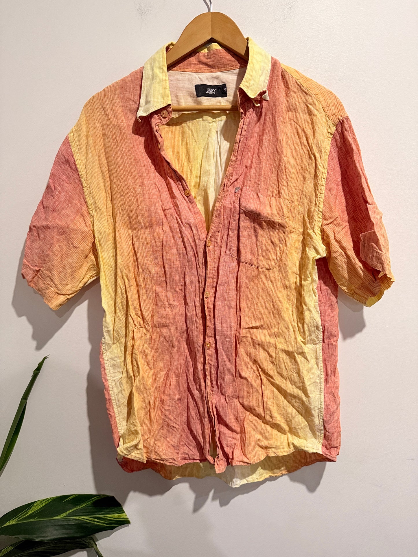 New Man Size 4 U/Arm to U/Arm 59cm 100% Linen Shirt