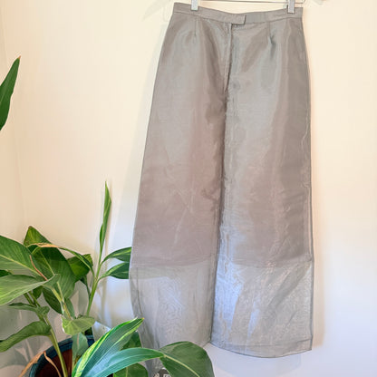 Juo Glamour Size 10 Grey Evening Chiffon 2 Piece Set
