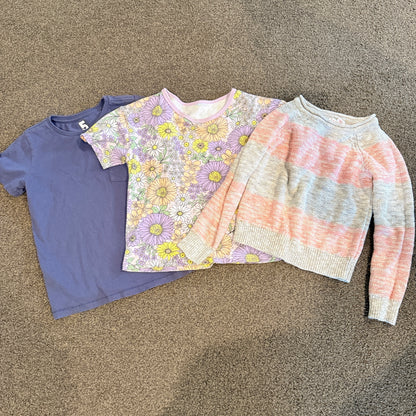 Girls Clothing Bundle 3 Piece Set Size 4-5 Years (Cotton On Kids, Cat & Jack)