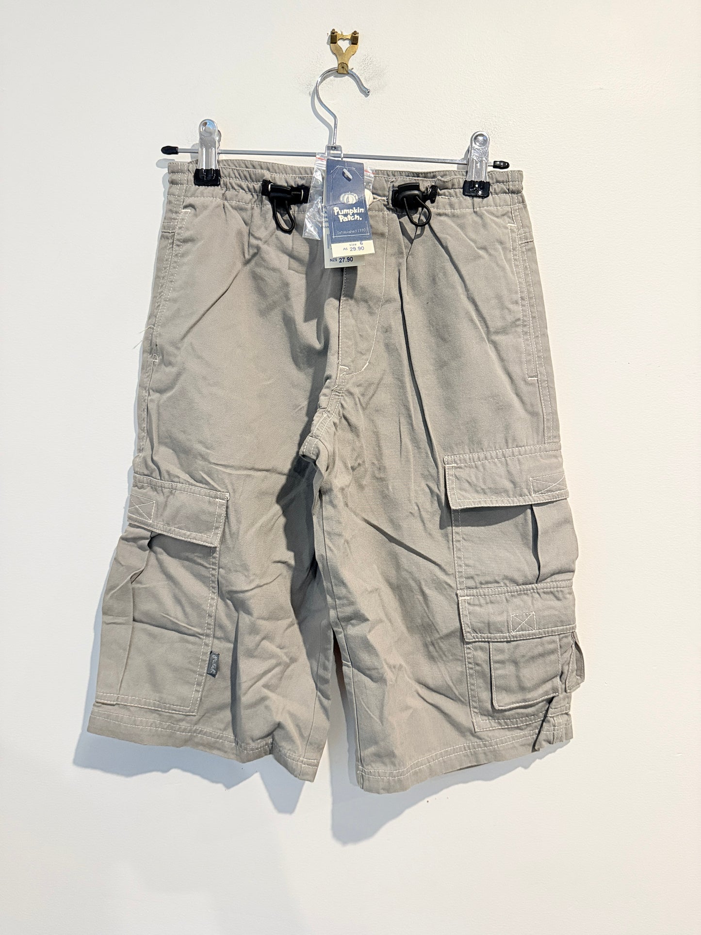 Pumpkin Patch Canvas Cargo Shorts Granite