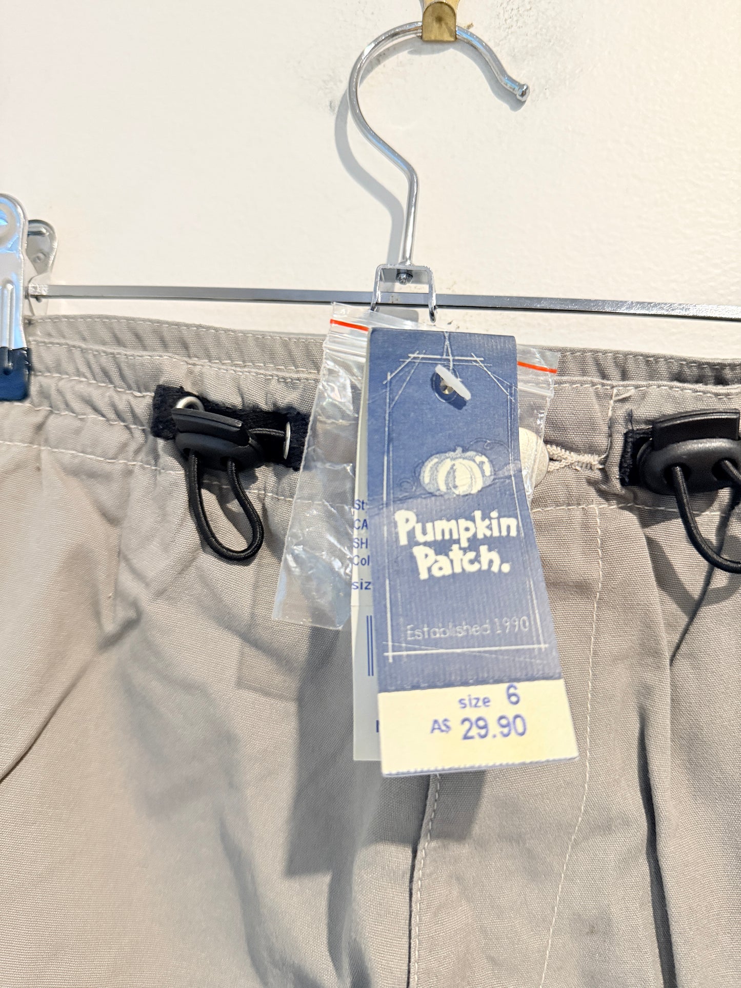 Pumpkin Patch Canvas Cargo Shorts Granite