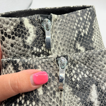 Essex Lane Gabriella Snake Print Ankle Boots Size 7M / 37.5