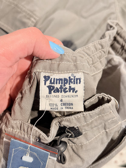 Pumpkin Patch Canvas Cargo Shorts Granite