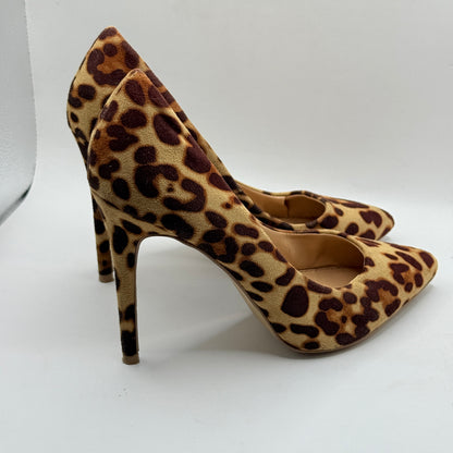 Novo Leopard Print Pointed Toe Stiletto Heels Size 7