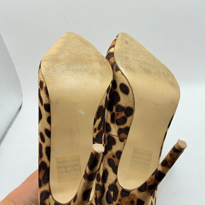 Novo Leopard Print Pointed Toe Stiletto Heels Size 7