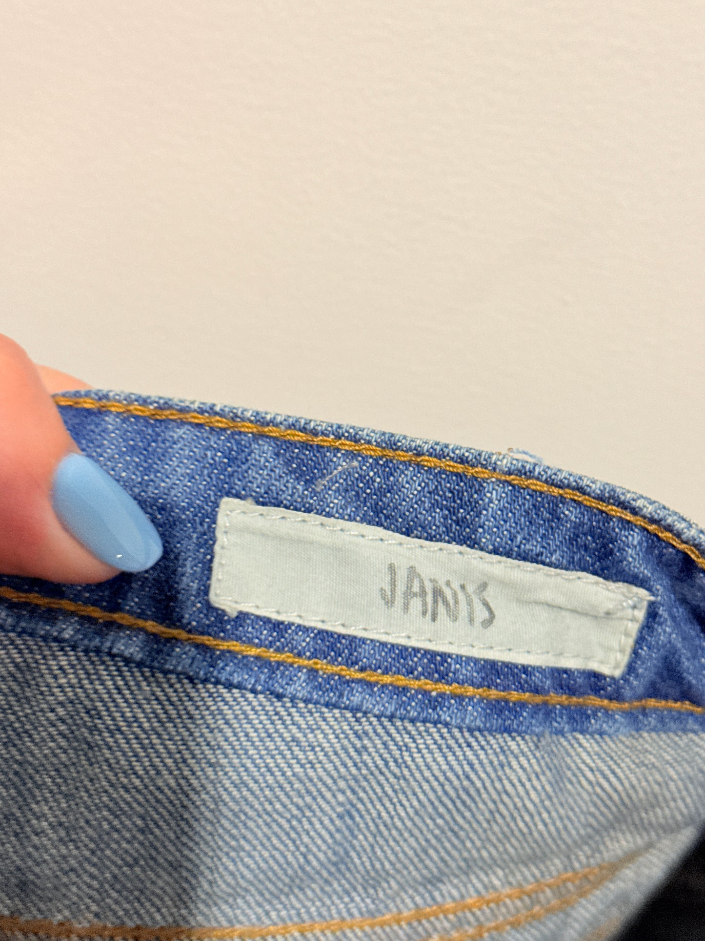 Taverniti So Jeans Denim Shorts Polka Dot Cuff Size 27