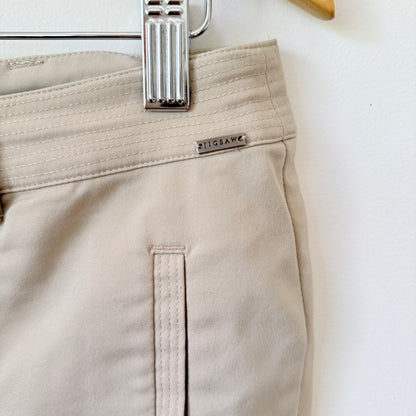 Jigsaw Size 14 Light Beige Mid Waist Length Trousers