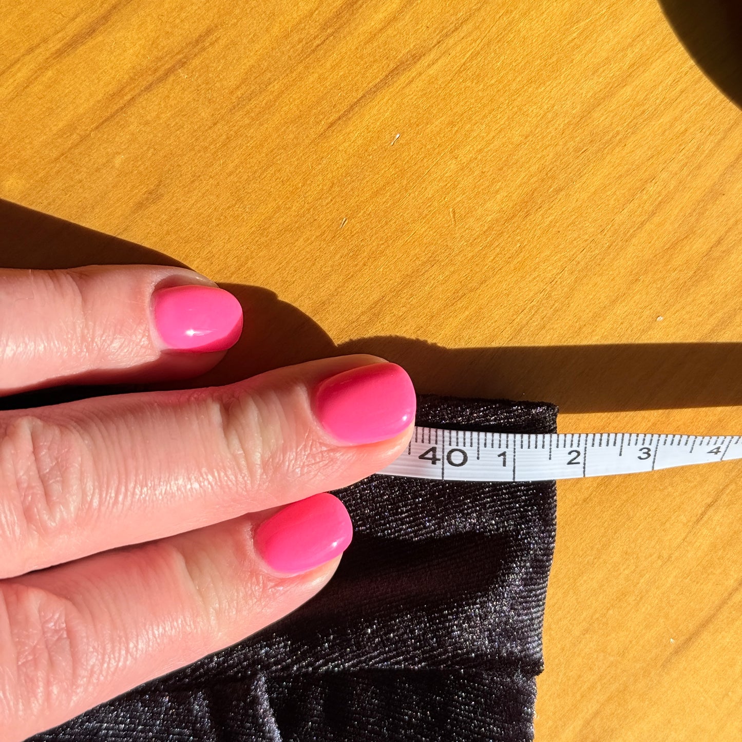 Red Jeans NYC Size XL/42 Black Velvet Trousers (83cm waist)