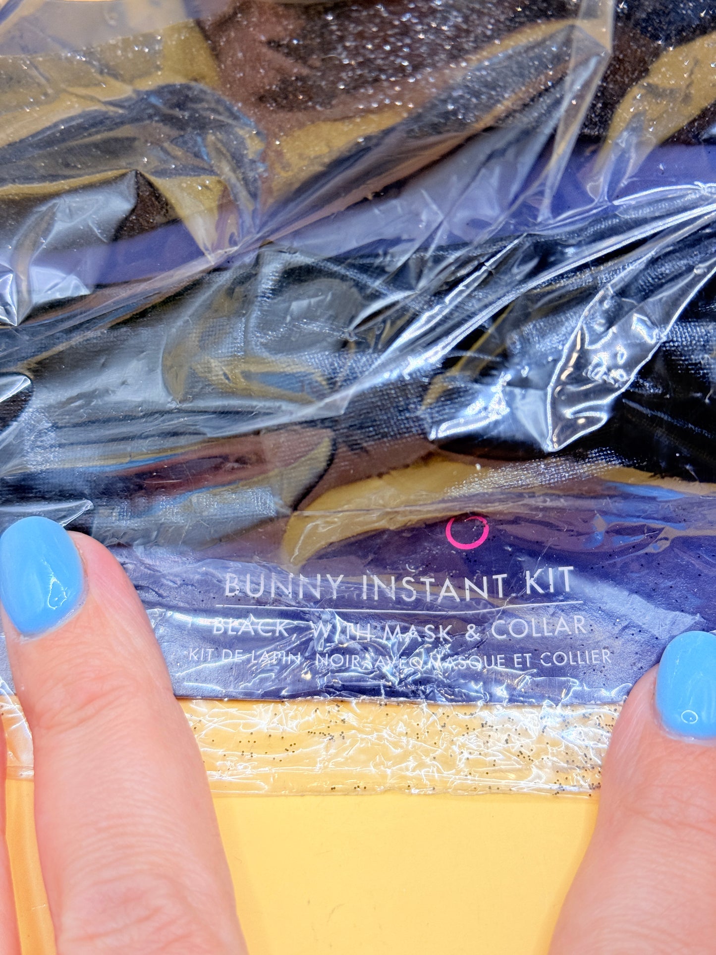 Fever Bunny Instant Kit Black Mask Collar Costume Accessory