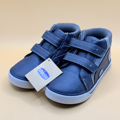 Chicco Kids’ Navy Double-Strap Ankle Sneakers – Size 26 / 8.5US
